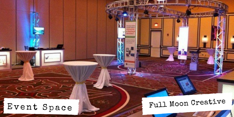 Stage design and truss by Full Moon Creative