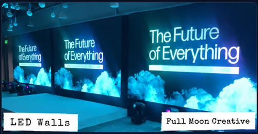LED video walls by Full Moon Creative
